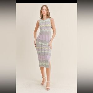 Mable . knitted dresses, sleeveless and mid-calf. New Boutique